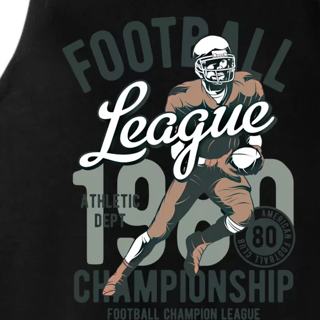 Football Gift 1908 Retro League College Coach Gift Ladies Tri-Blend Wicking Tank