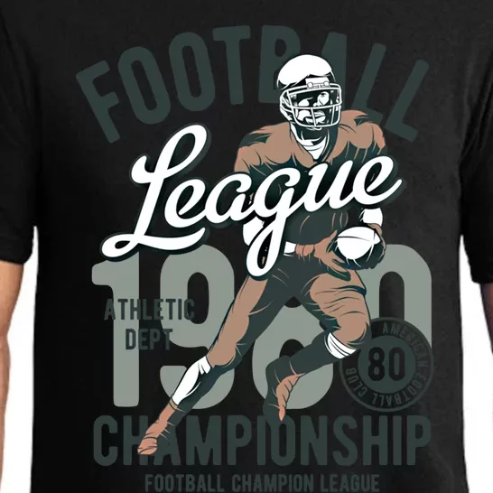 Football Gift 1908 Retro League College Coach Gift Pajama Set