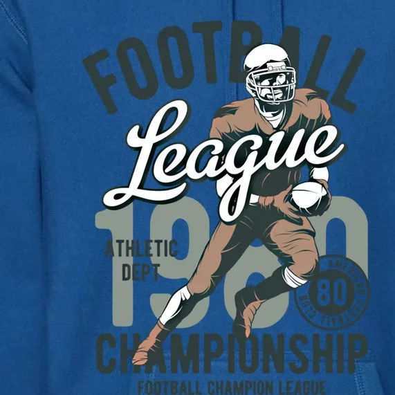 Football Gift 1908 Retro League College Coach Gift Premium Hoodie