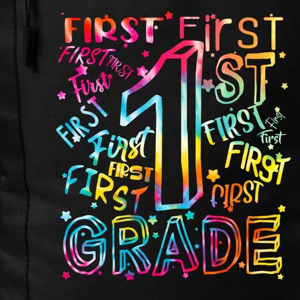 First Grade 1st Grade Tie Dye Word Art Daily Commute Backpack