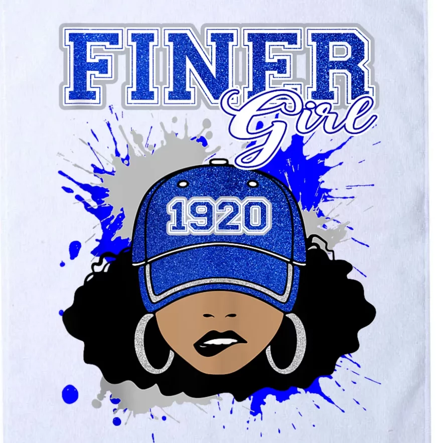 Finer Girll 1920 Zeta Beta Line Sisters Womens Girlss Platinum Collection Golf Towel