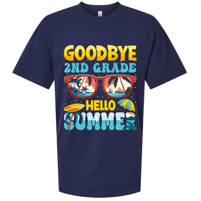 Funny Goodbye 2nd Grade Hello Summer Great Gift Sueded Cloud Jersey T-Shirt