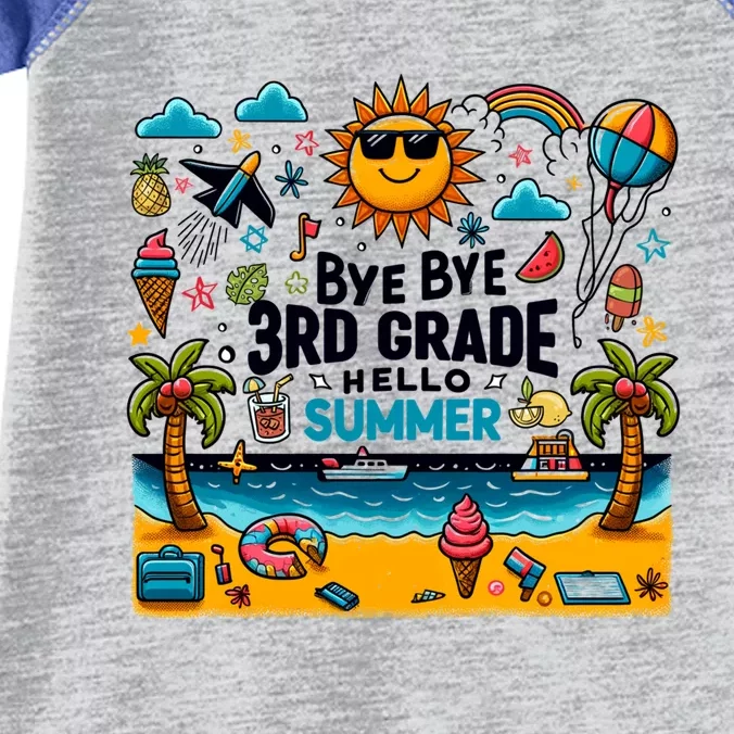 Funny Goodbye 3rd Grade Hello Summer Cute Gift Infant Baby Jersey Bodysuit