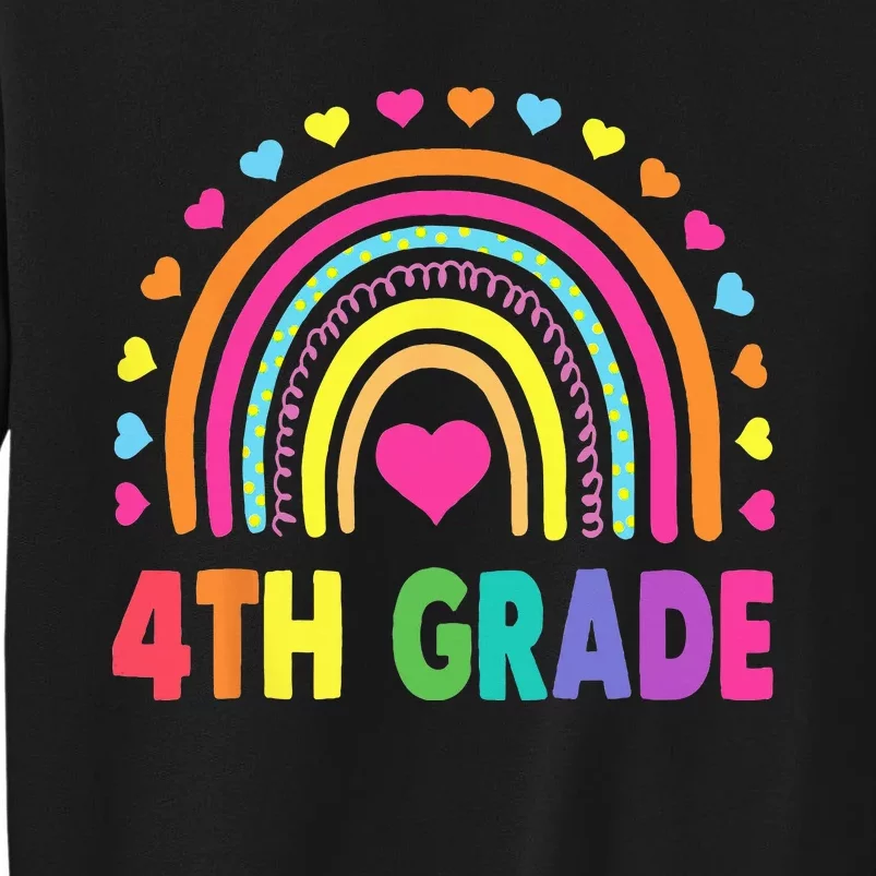 Fourth Grade 4th Grade Rainbow Teachers Back To School Sweatshirt