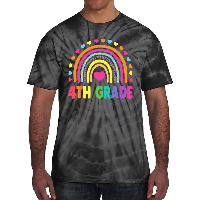 Fourth Grade 4th Grade Rainbow Teachers Back To School Tie-Dye T-Shirt