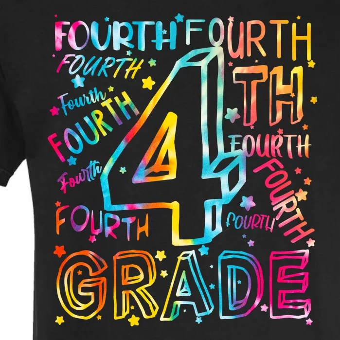 Fourth Grade 4th Grade Tie Dye Word Art Garment-Dyed Heavyweight T-Shirt