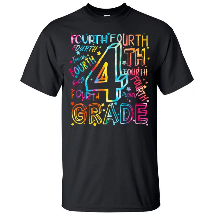 Fourth Grade 4th Grade Tie Dye Word Art Tall T-Shirt