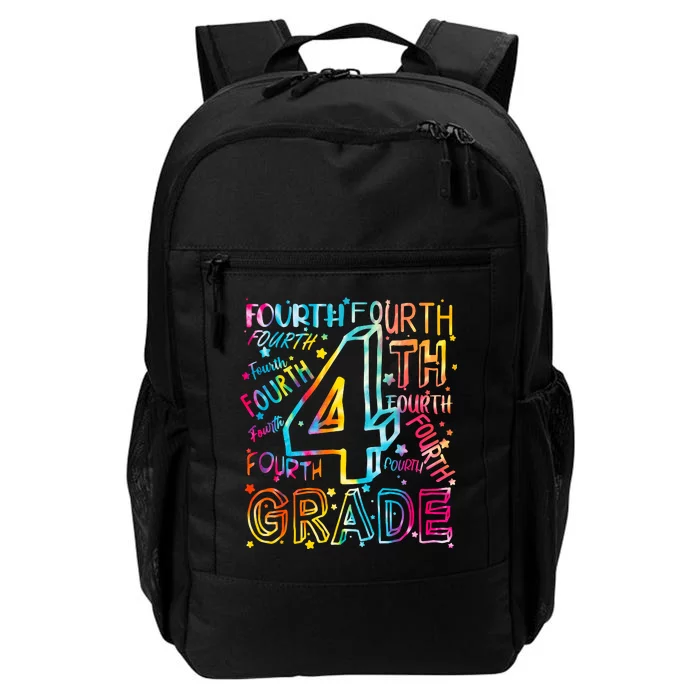 Fourth Grade 4th Grade Tie Dye Word Art Daily Commute Backpack