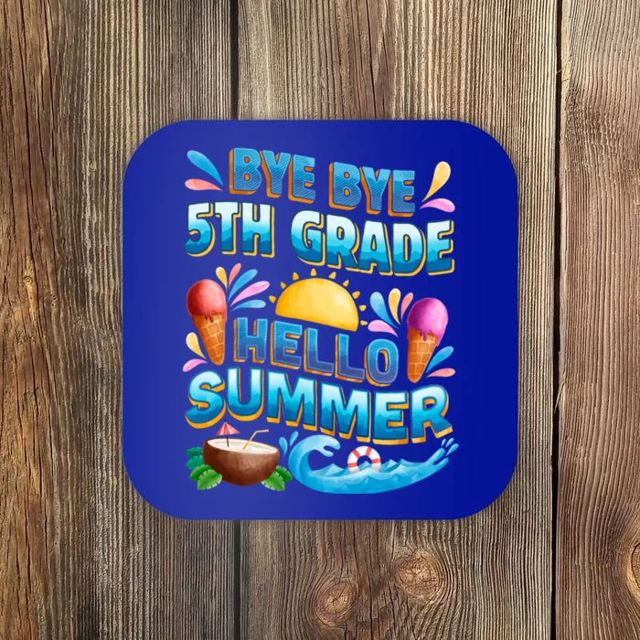 Funny Goodbye 5th Grade Hello Summer Gift Coaster