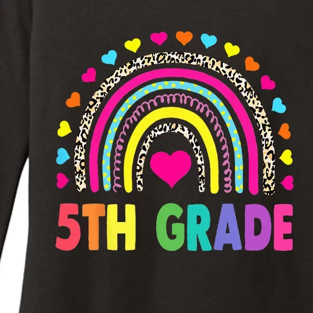 Fifth Grade 5th Grade Rainbow Teachers Back To School Womens CVC Long Sleeve Shirt