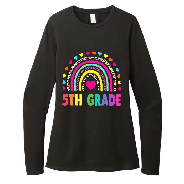 Fifth Grade 5th Grade Rainbow Teachers Back To School Womens CVC Long Sleeve Shirt