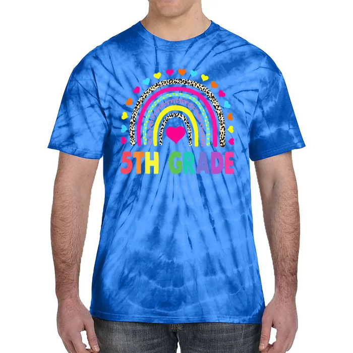 Fifth Grade 5th Grade Rainbow Teachers Back To School Tie-Dye T-Shirt