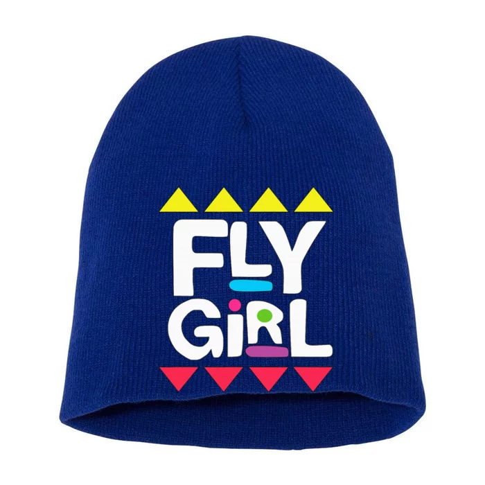 Fly Girl 80s Hip Hop Short Acrylic Beanie