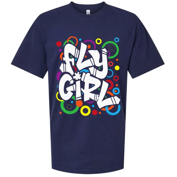 Fly Girl 80s 90s Old School Bgirl Hip Hop Sueded Cloud Jersey T-Shirt