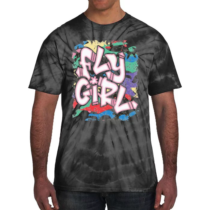 Fly Girl 80s 90s Old School Camo B Girl Hip Hop Tie-Dye T-Shirt