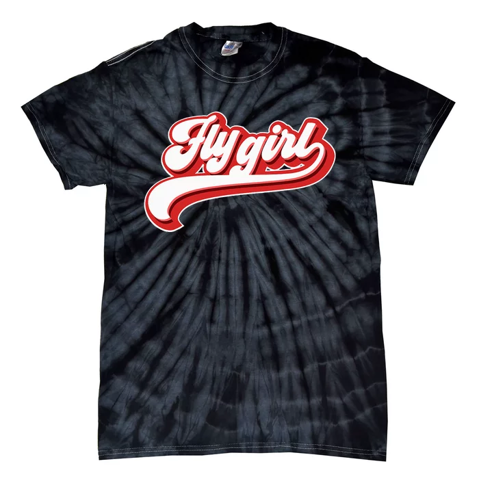 Fly Girl 80s 90s Old School Hip Hop Tie-Dye T-Shirt