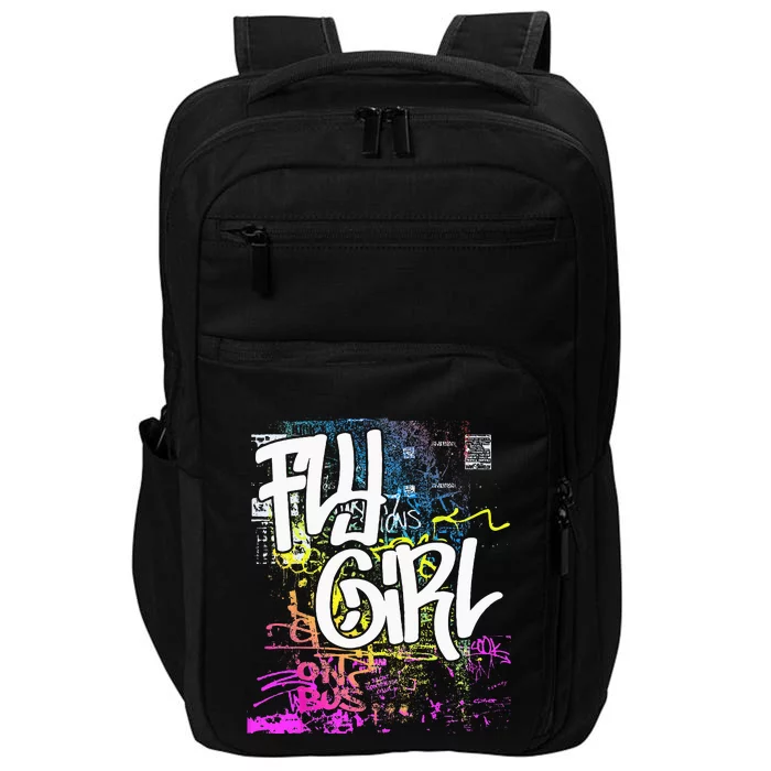 Fly Girl 80s 90s Rap BGirl Old School Hip Hop Graffiti Impact Tech Backpack