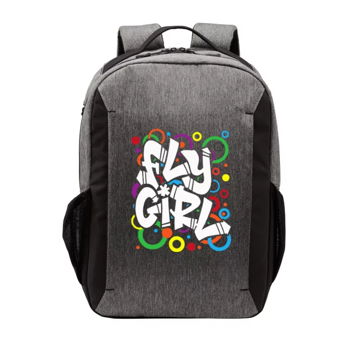 Fly Girl 80s 90s Old School BGirl Hip Hop Vector Backpack