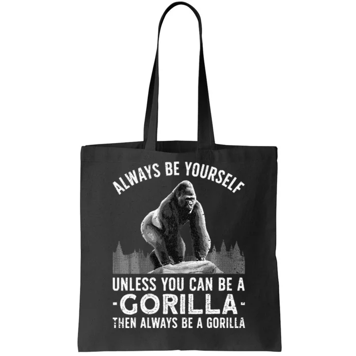 Funny Gorilla Art For Primate Animal Gorilla Lover Tote Bag