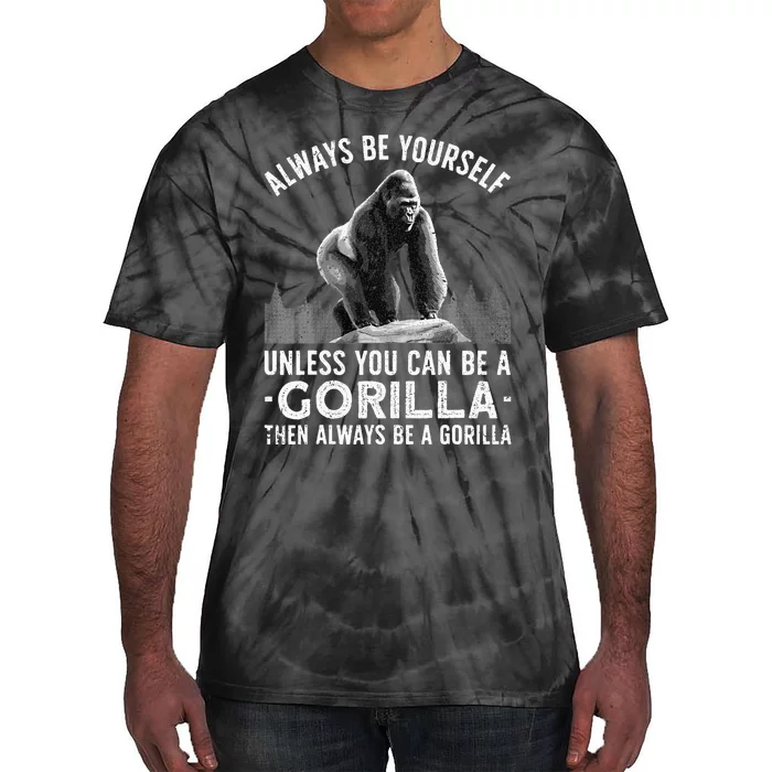 Funny Gorilla Art For Primate Animal Gorilla Lover Tie-Dye T-Shirt