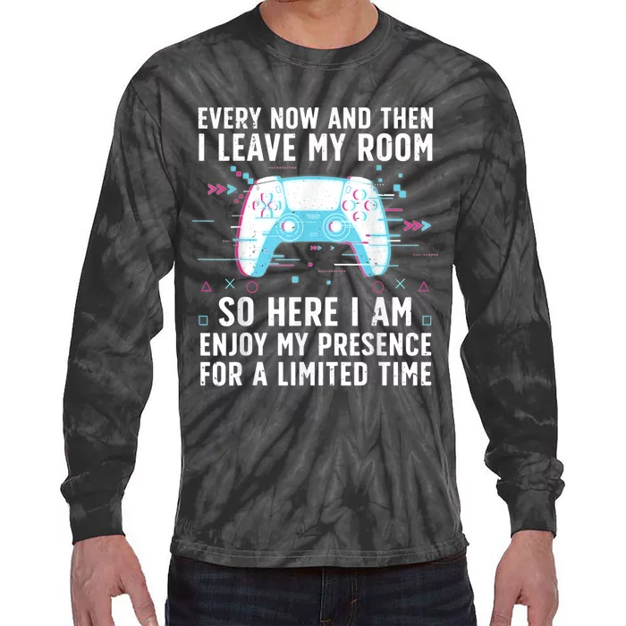 Funny Gamer Art For Men Women Gaming Gamer Video Game Lover Tie-Dye Long Sleeve Shirt