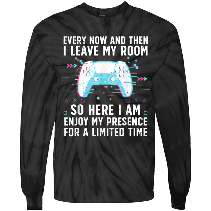 Funny Gamer Art For Men Women Gaming Gamer Video Game Lover Tie-Dye Long Sleeve Shirt