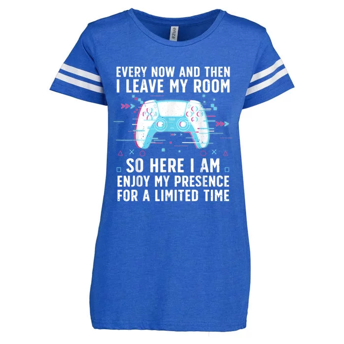 Funny Gamer Art For Men Women Gaming Gamer Video Game Lover Enza Ladies Jersey Football T-Shirt