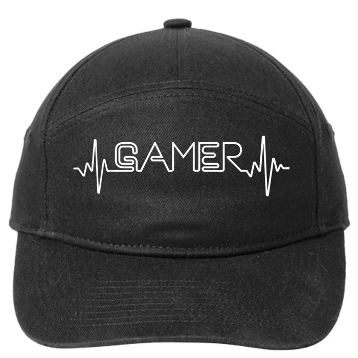 Funny Gaming Art For Men Women Gamers Video Game Player 7-Panel Snapback Hat