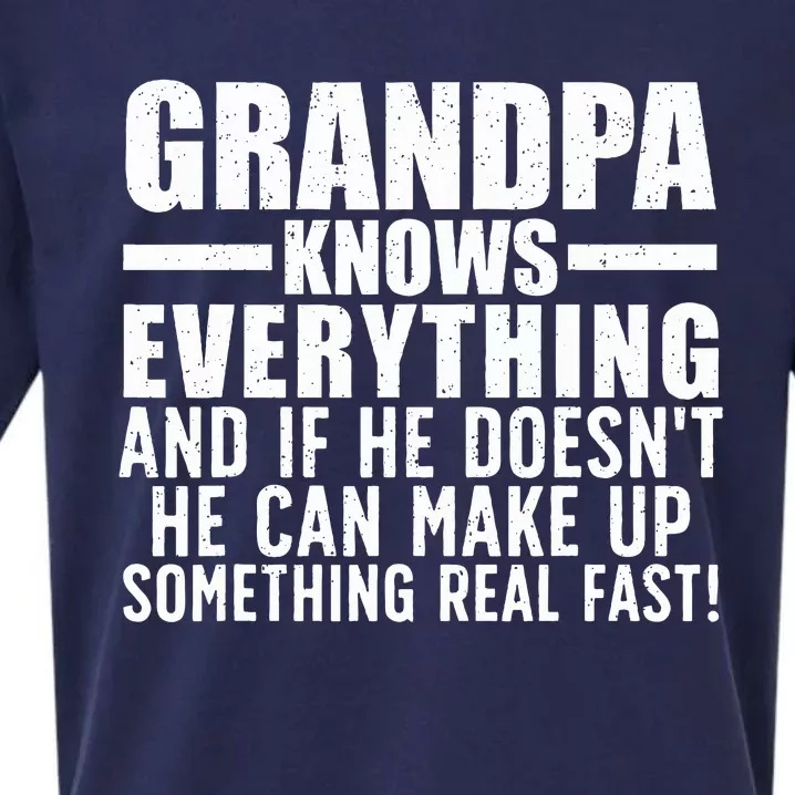 Funny Grandpa Art For Grandpa  Grandfathers Day Papi Sueded Cloud Jersey T-Shirt