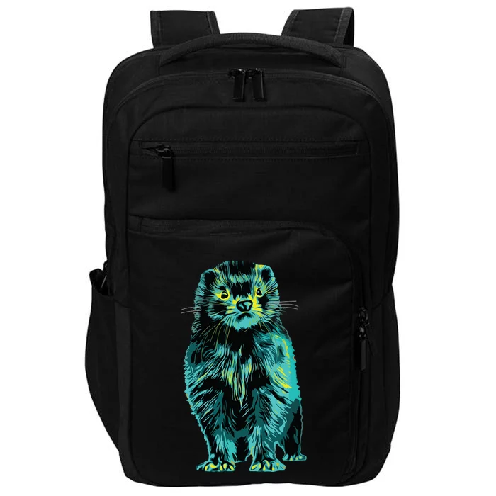 Ferret Gorgeous Animal Pet Lover Impact Tech Backpack