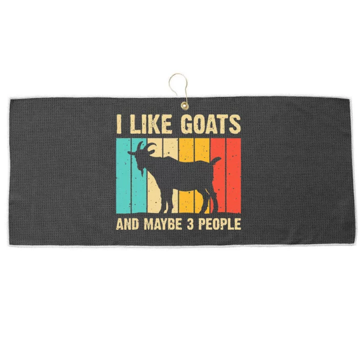 Funny Goat Art For Men Women Kids Farming Goat Lover Stuff Large Microfiber Waffle Golf Towel