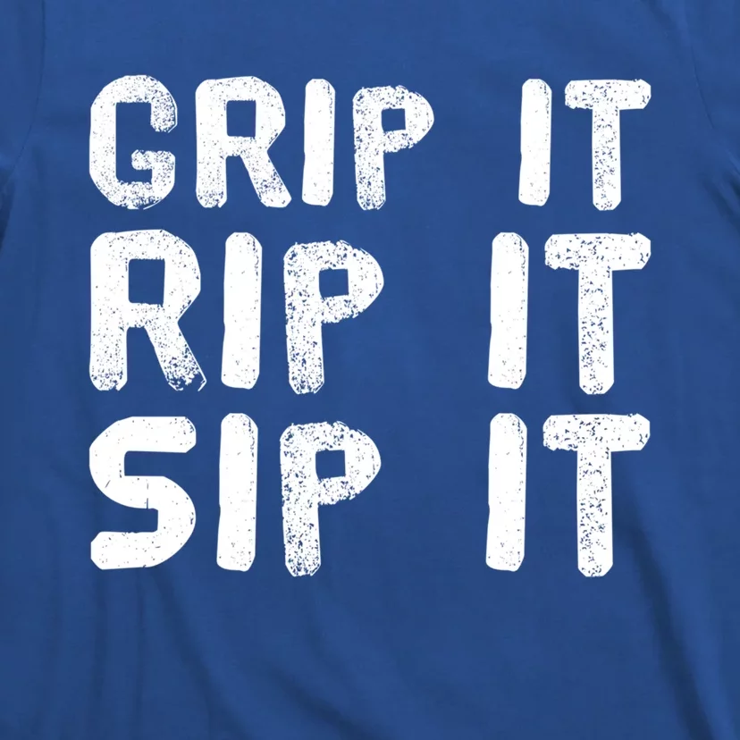 Funny Golf And Beer Grip It Rip It Sip It Gift Cool Gift T-Shirt