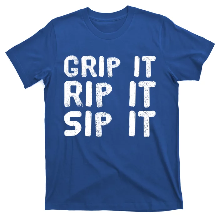 Funny Golf And Beer Grip It Rip It Sip It Gift Cool Gift T-Shirt