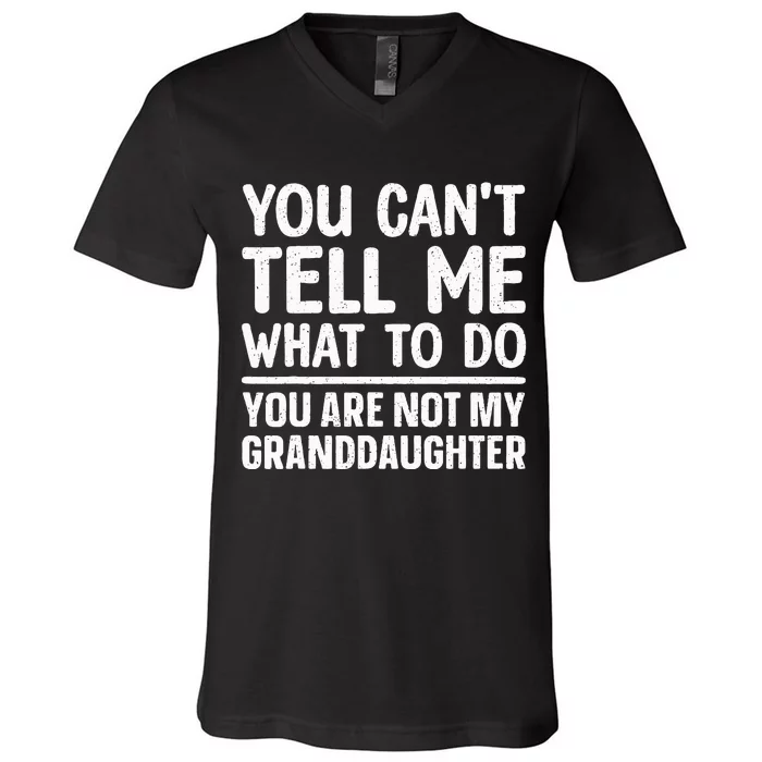 Funny Grandpa Art For Grandfather Gramps Poppy Papi V-Neck T-Shirt