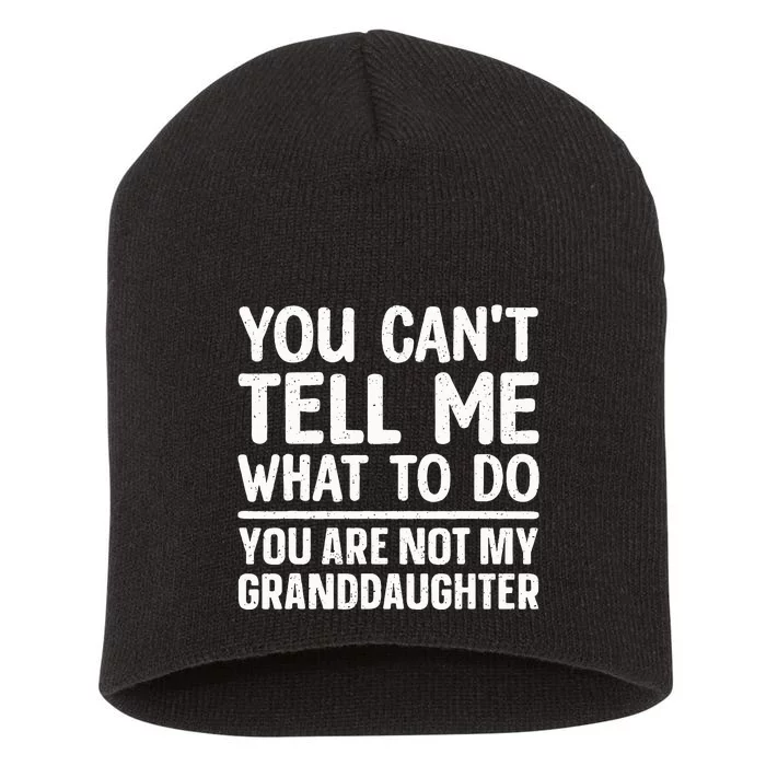 Funny Grandpa Art For Grandfather Gramps Poppy Papi Short Acrylic Beanie