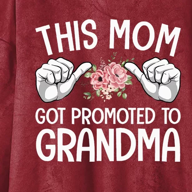 Funny Grandma Art For Grandma Mom Grandmother Grandma Hooded Wearable Blanket