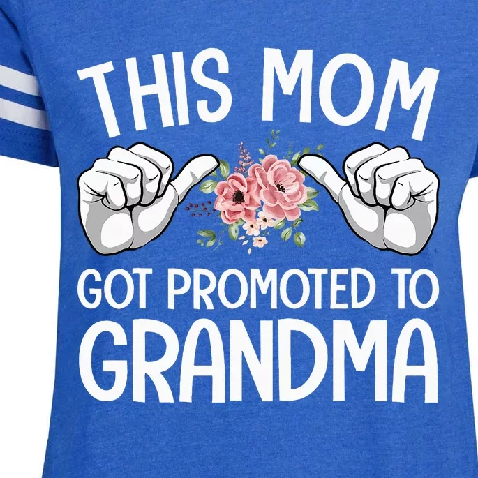 Funny Grandma Art For Grandma Mom Grandmother Grandma Enza Ladies Jersey Football T-Shirt