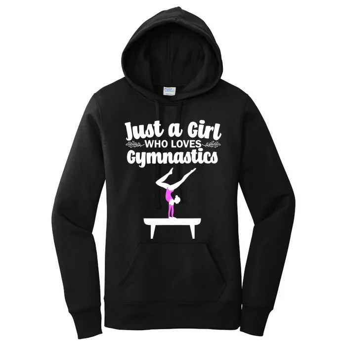 Funny Gymnastics Art For Girls Women Teen Acrobat Gymnasts Women's Pullover Hoodie