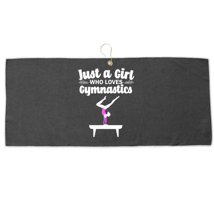 Funny Gymnastics Art For Girls Women Teen Acrobat Gymnasts Large Microfiber Waffle Golf Towel