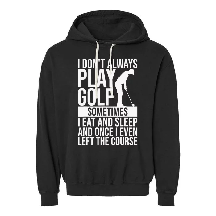 Funny Golf Art Birdie Golfer Golfing Team Sports Garment-Dyed Fleece Hoodie