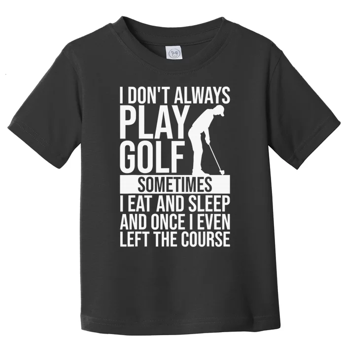 Funny Golf Art Birdie Golfer Golfing Team Sports Toddler T-Shirt