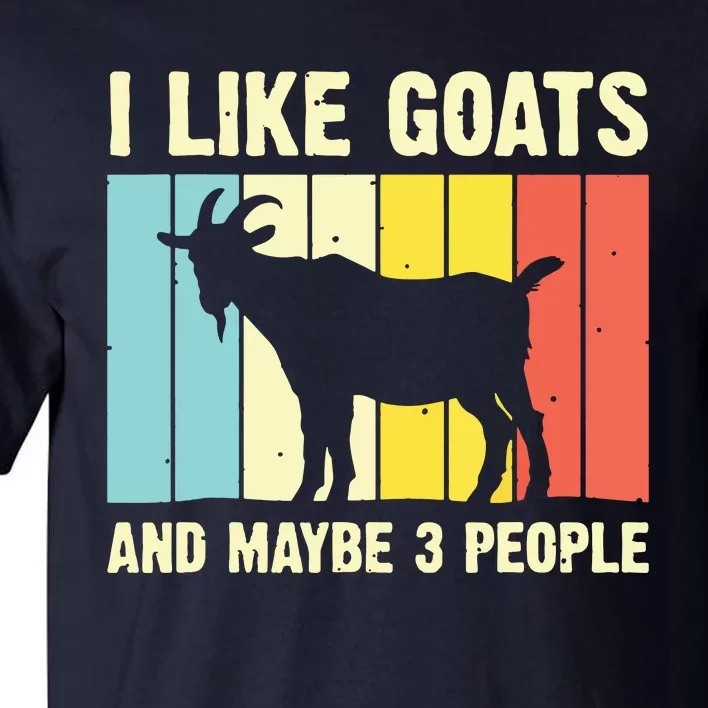 Funny Goat Art For Men Women Farming Goat Lover Stuff Tall T-Shirt