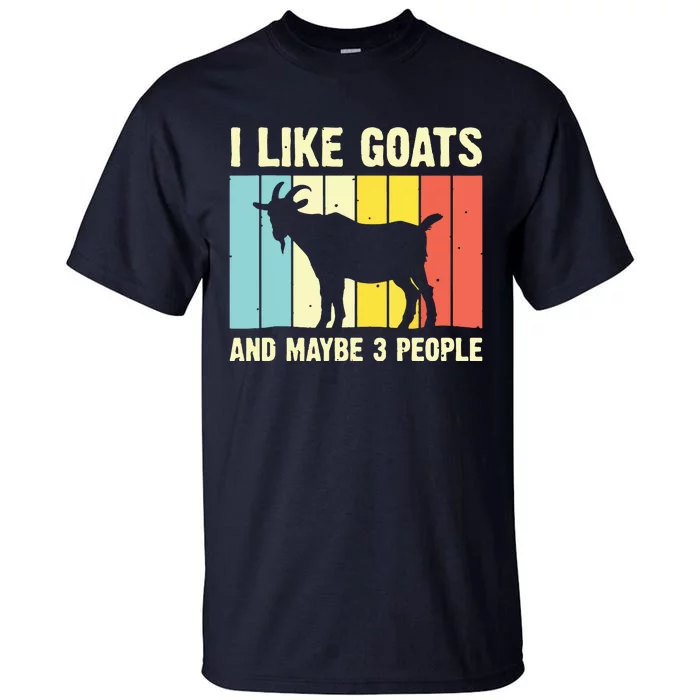 Funny Goat Art For Men Women Farming Goat Lover Stuff Tall T-Shirt