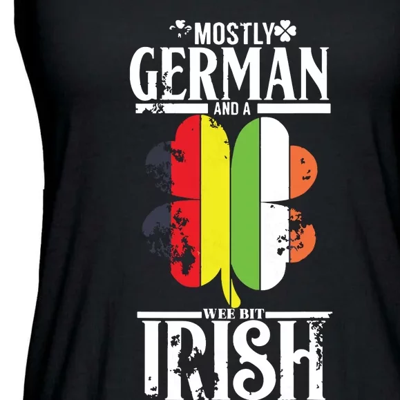 Funny German A Wee Bit Irish Pub Germany Gifts Ladies Essential Flowy Tank