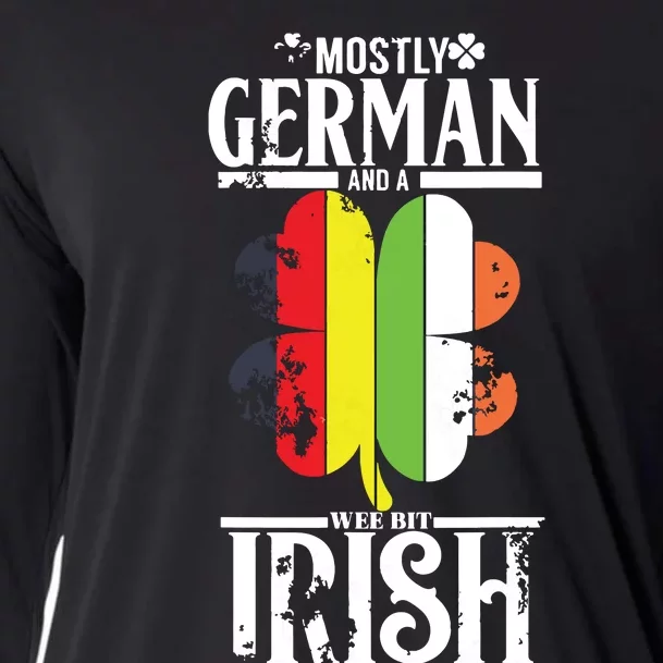 Funny German A Wee Bit Irish Pub Germany Gifts Cooling Performance Long Sleeve Crew