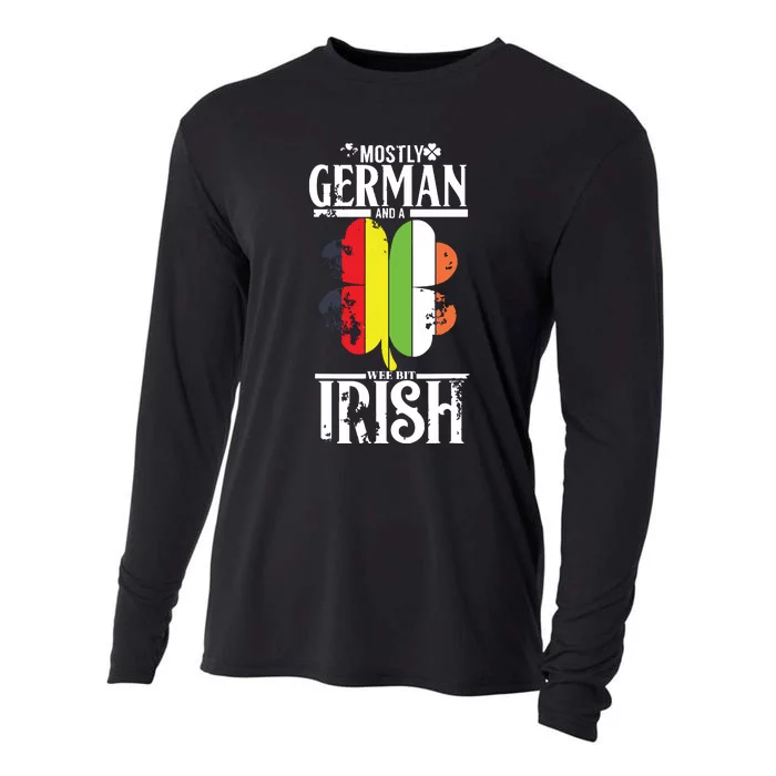 Funny German A Wee Bit Irish Pub Germany Gifts Cooling Performance Long Sleeve Crew