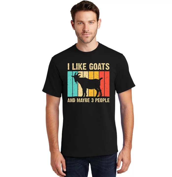 Funny Goat Art For Farming Goat Lover Stuff Tall T-Shirt