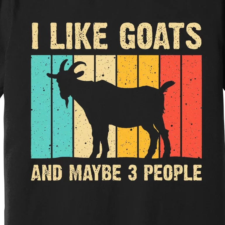 Funny Goat Art For Farming Goat Lover Stuff Premium T-Shirt