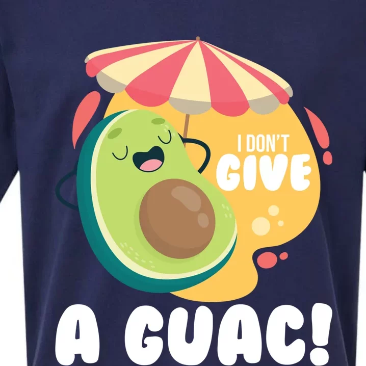 For Guacamole Avocado I Dont Give A Guac Funny Gift Sueded Cloud Jersey T-Shirt