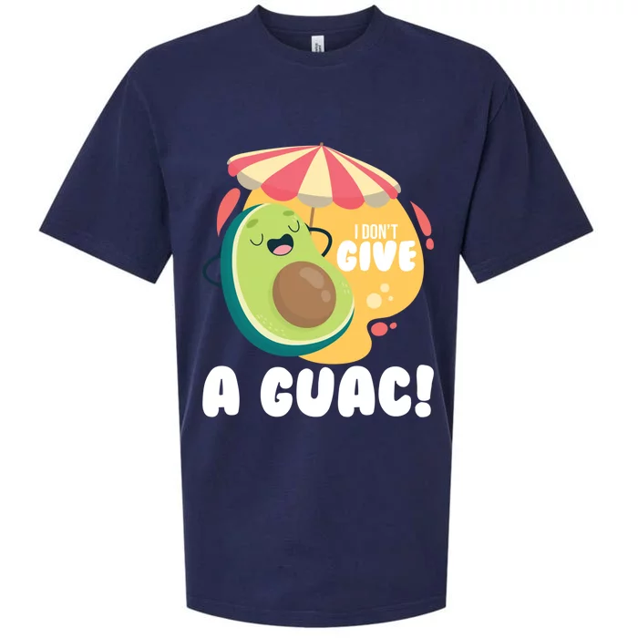 For Guacamole Avocado I Dont Give A Guac Funny Gift Sueded Cloud Jersey T-Shirt